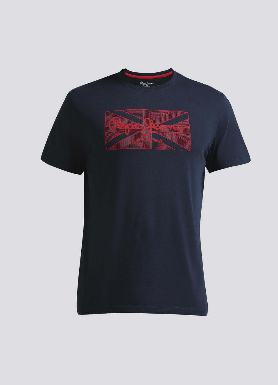 Navy Graphic Print Short Sleeve T-shirt, , large image number 6