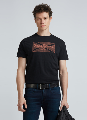 Black Graphic Print Short Sleeve T-shirt