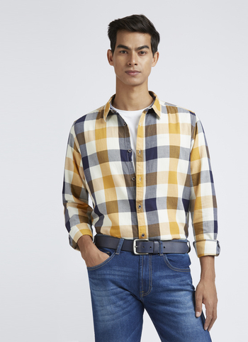 White Check Full Sleeve Shirt 