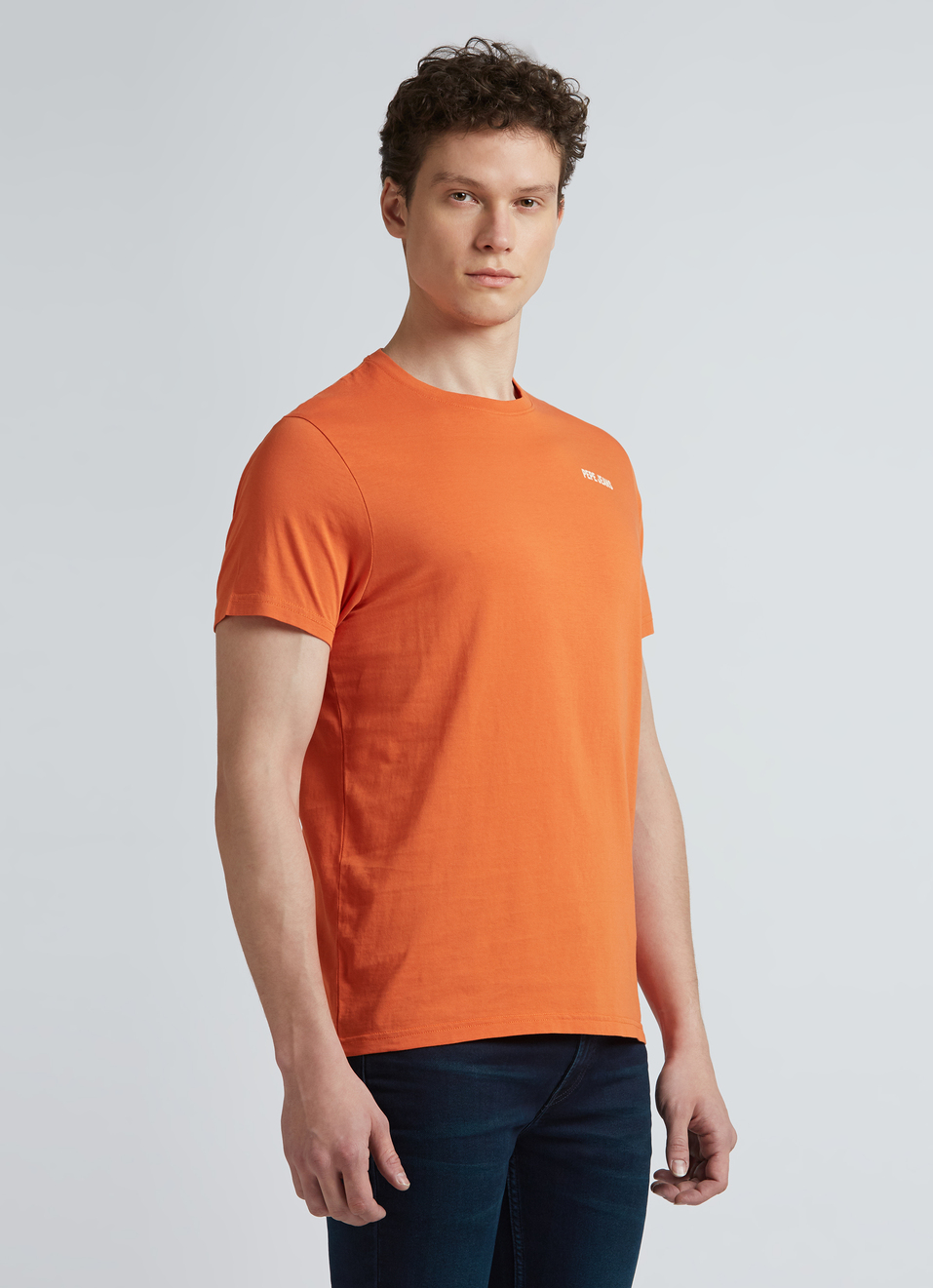 Orange Back Print Short Sleeve T-shirt, , large image number 3