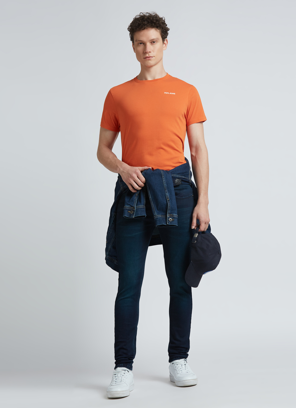 Orange Back Print Short Sleeve T-shirt, , large image number 5