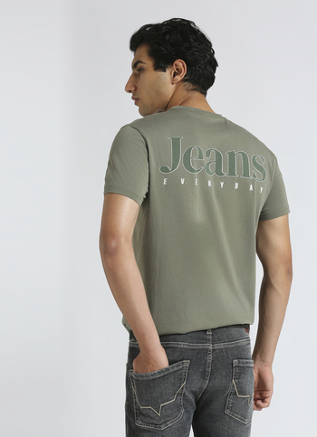 Green Graphic Print Short Sleeve T-shirt