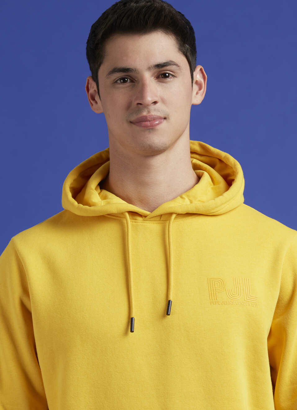 Yellow Full Sleeve Hooded Sweatshirt, , large image number 4