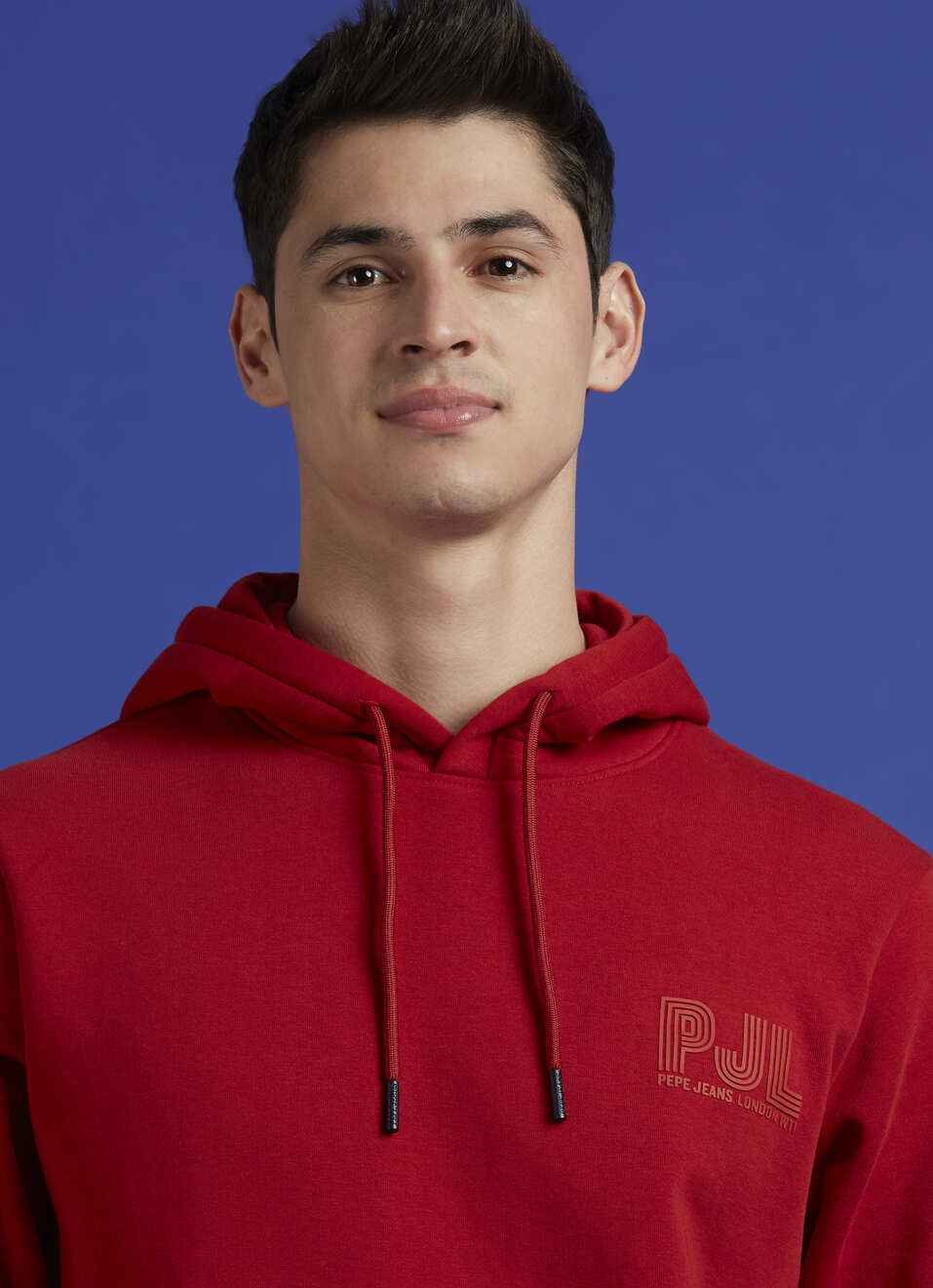 Red Full Sleeve Hooded Sweatshirt, , large image number 4