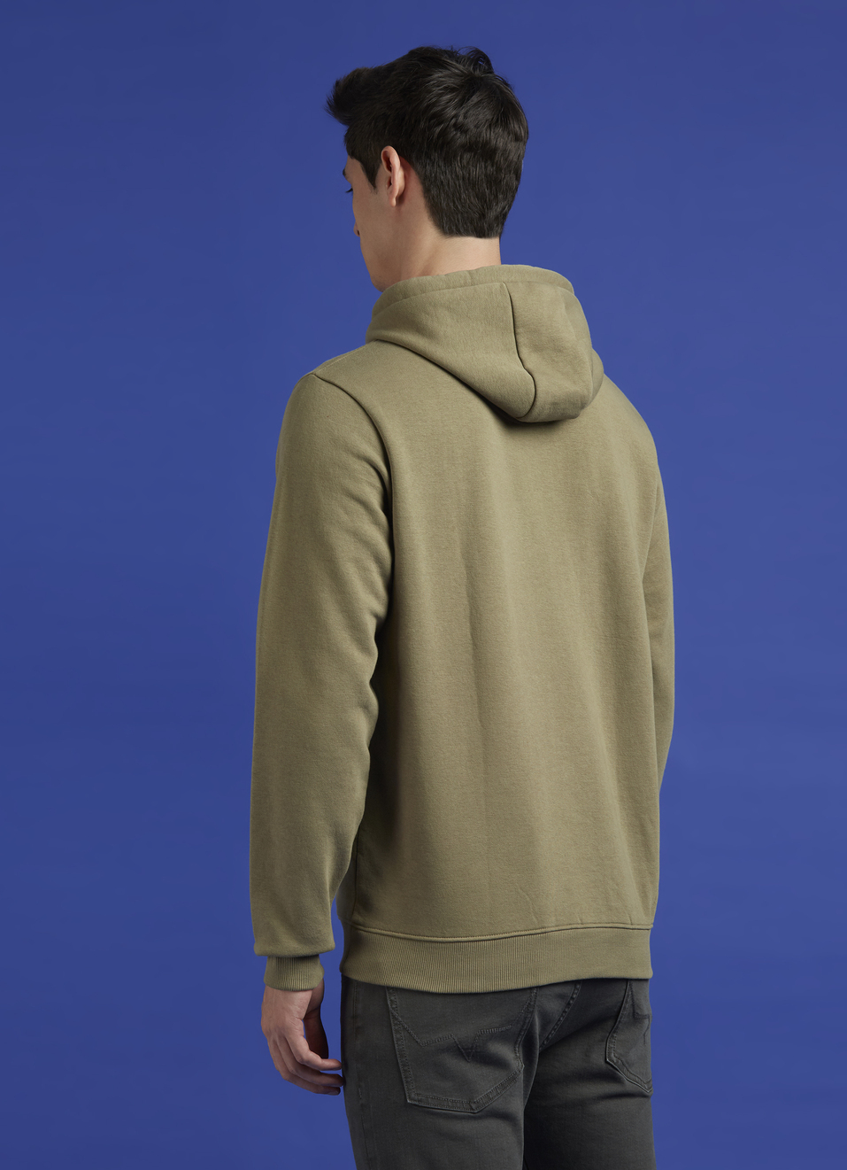 Green Full Sleeve Hooded Sweatshirt, , large image number 2