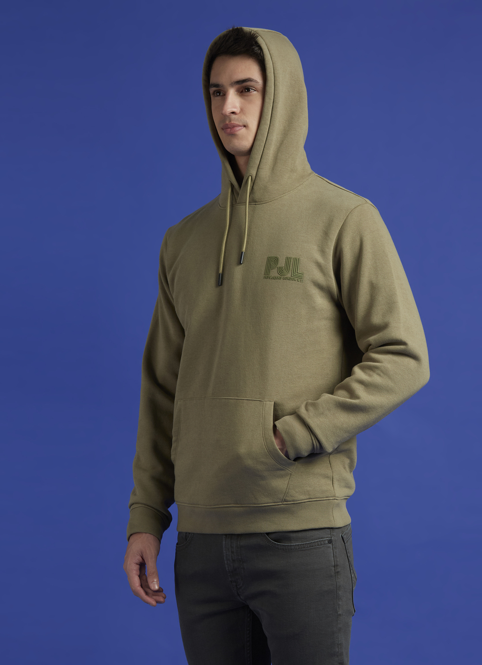 Green Full Sleeve Hooded Sweatshirt, , large image number 3