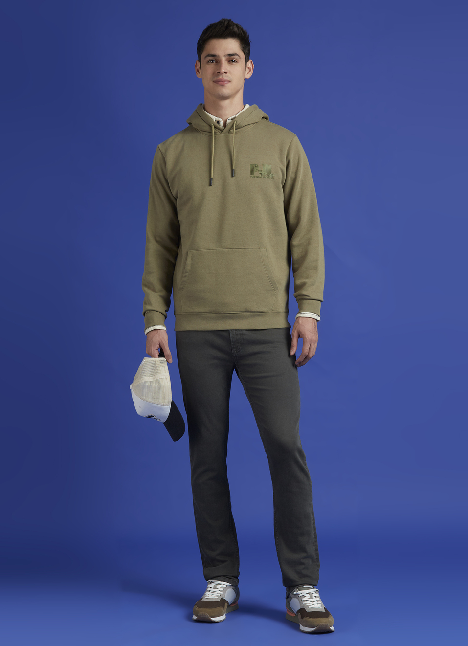 Green Full Sleeve Hooded Sweatshirt, , large image number 5