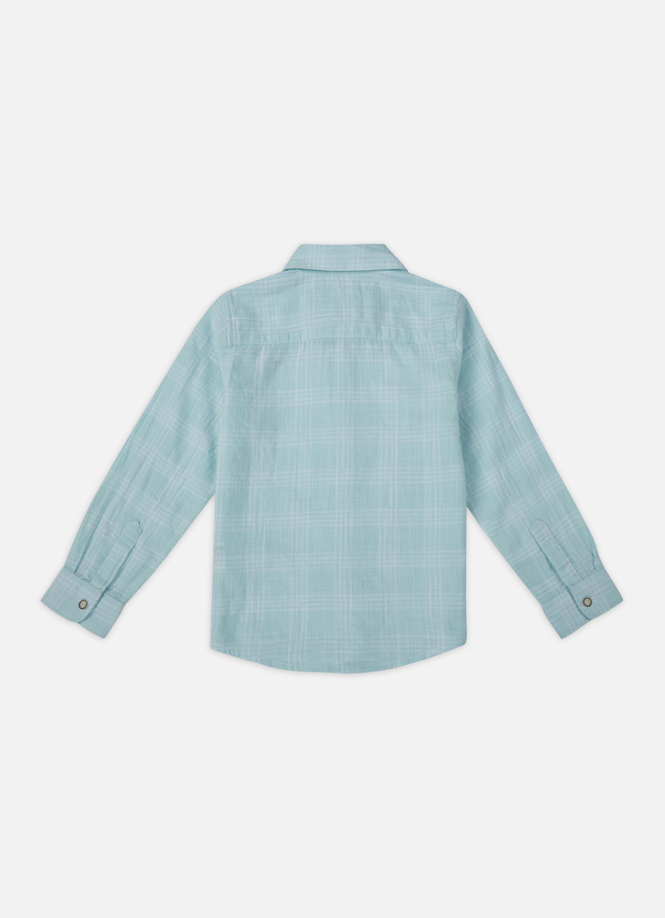 Boys Blue Check Full Sleeve Shirt, , large image number 1
