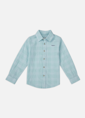 Boys Blue Check Full Sleeve Shirt