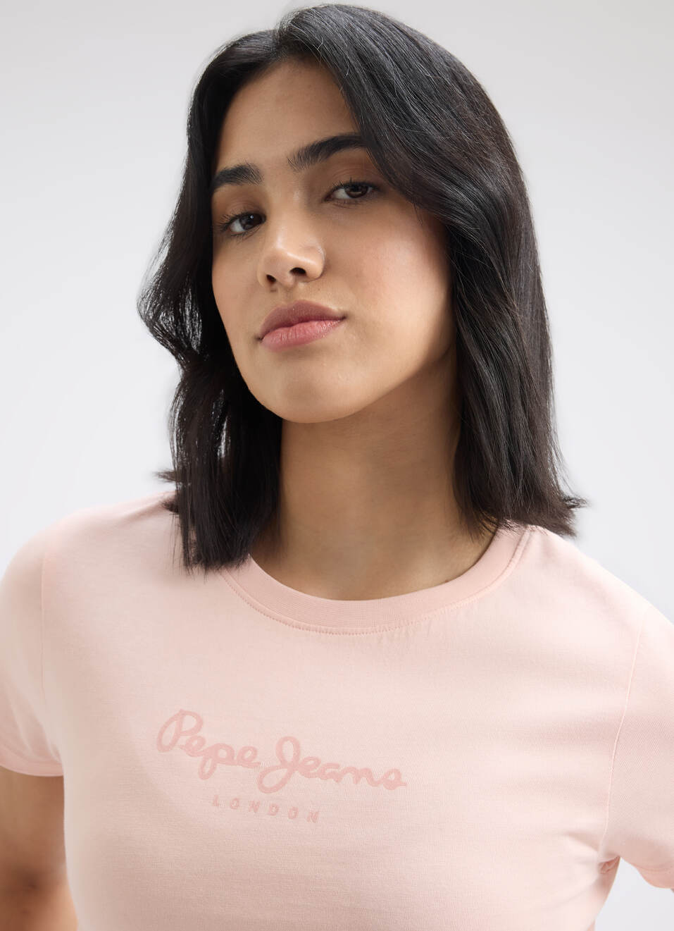 Women Peach Graphic Print Short Sleeve T-shirt, , large image number 4