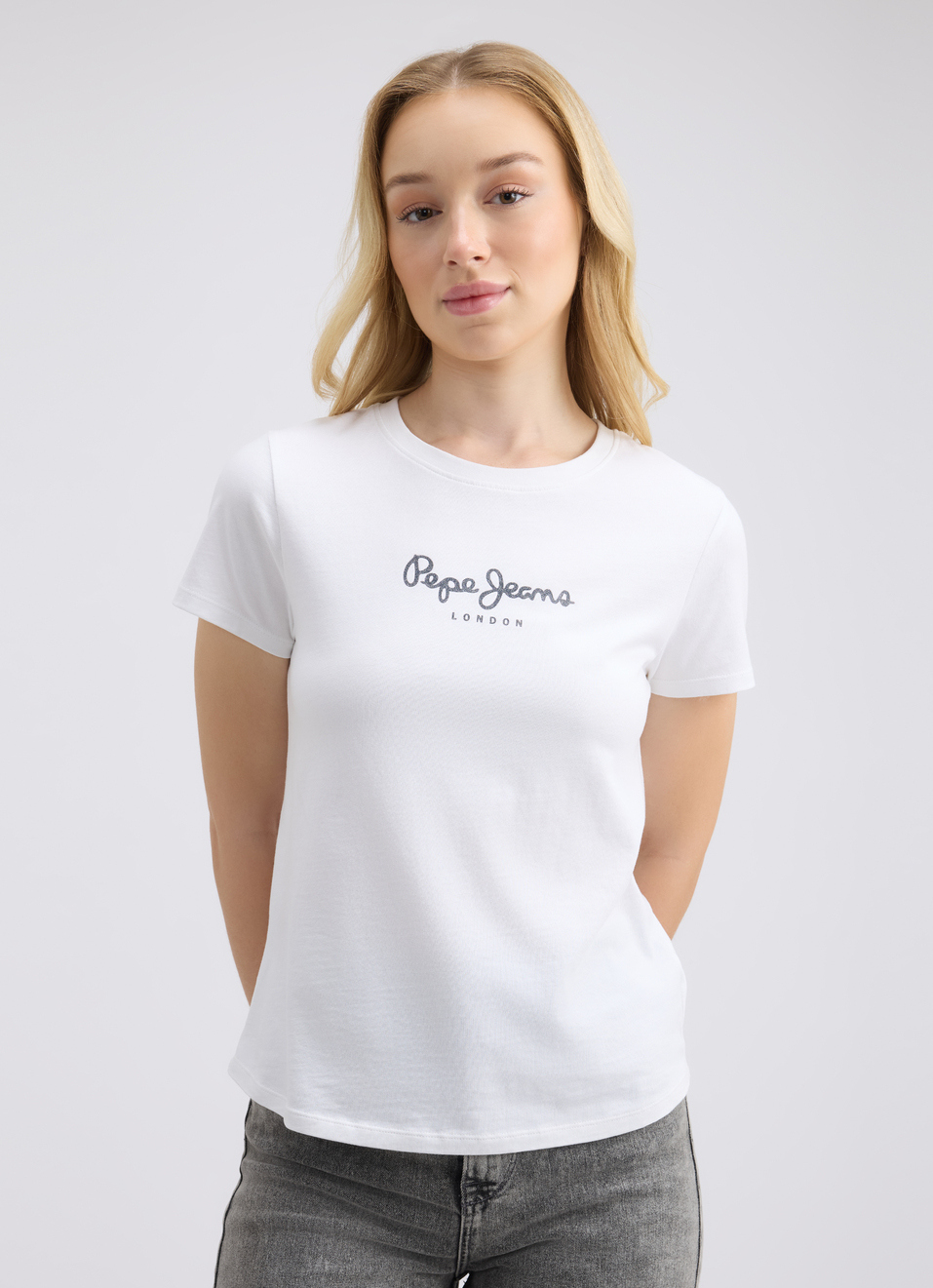 Women White Graphic Print Short Sleeve T-shirt, , large image number 1