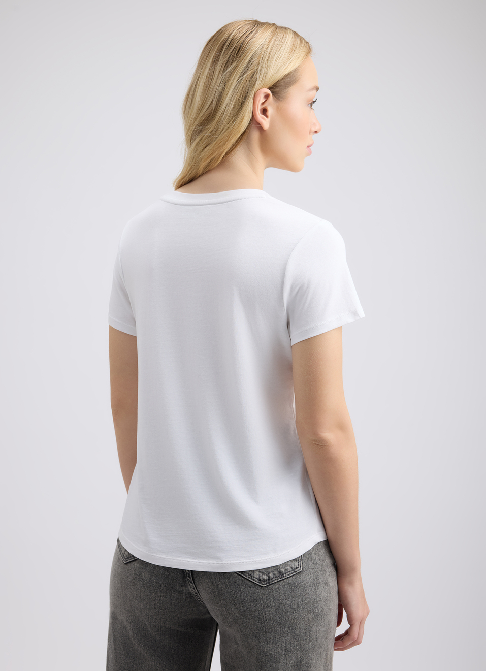 Women White Graphic Print Short Sleeve T-shirt, , large image number 2