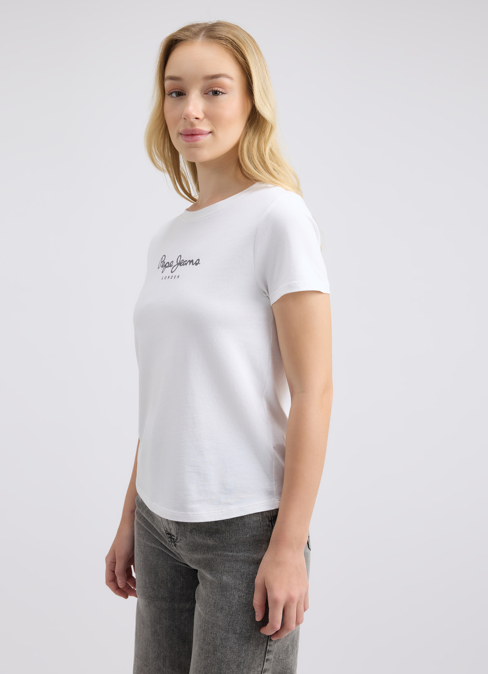 Women White Graphic Print Short Sleeve T-shirt, , large image number 3