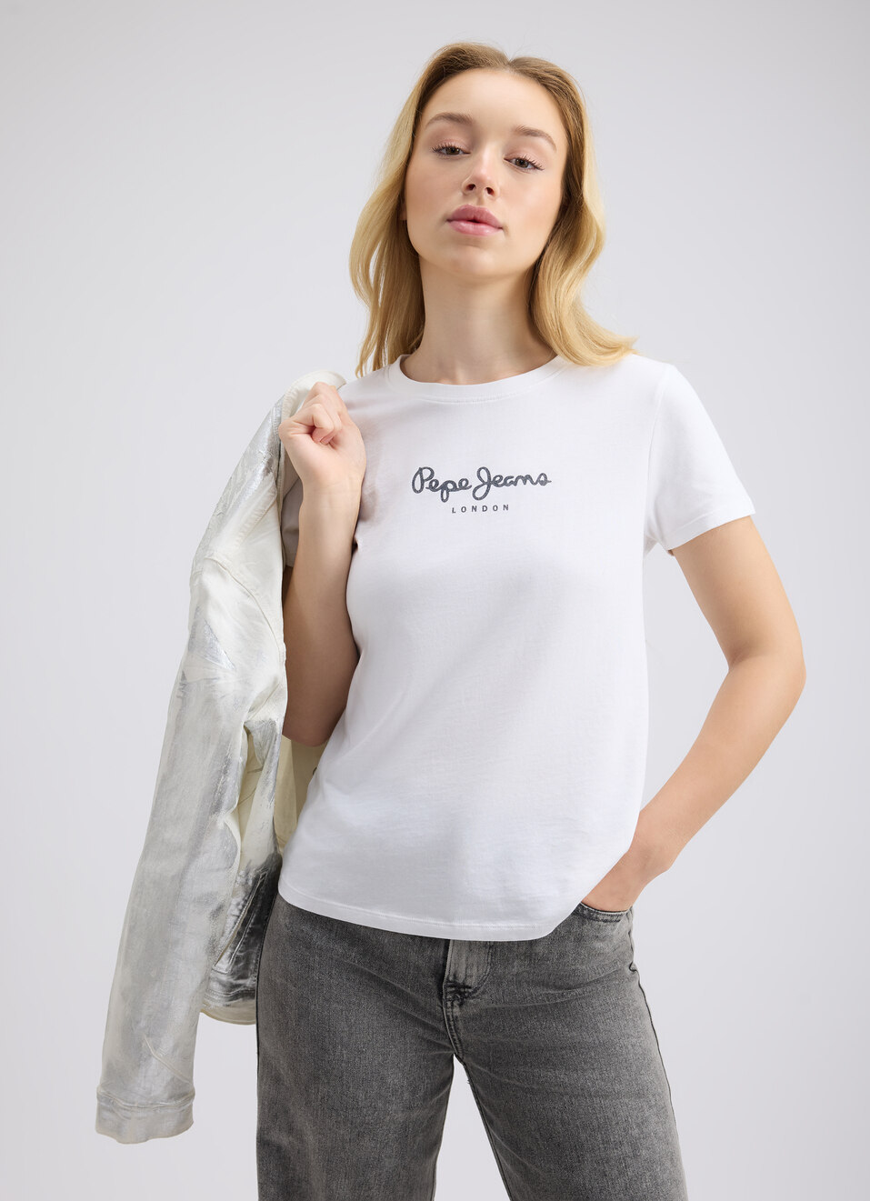 Women White Graphic Print Short Sleeve T-shirt, , large image number 0
