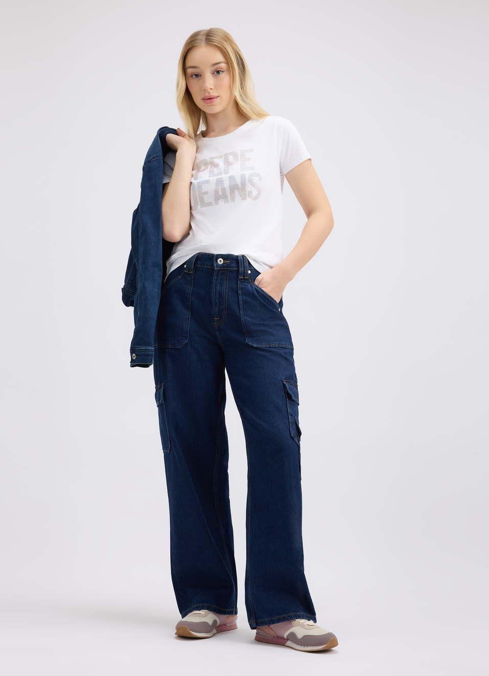 Women White Embellished Short Sleeve T-shirt, , large image number 5