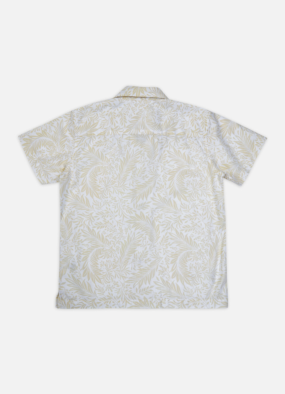 Boys Beige Resort Collar Short Sleeve Shirt, , large image number 1