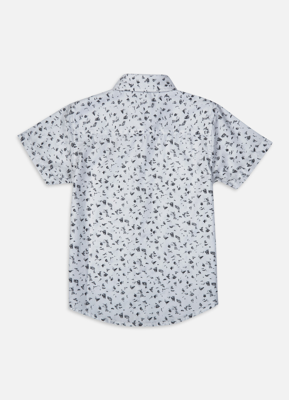 Boys White All Over Abstract Print Short Sleeve Shirt, , large image number 1