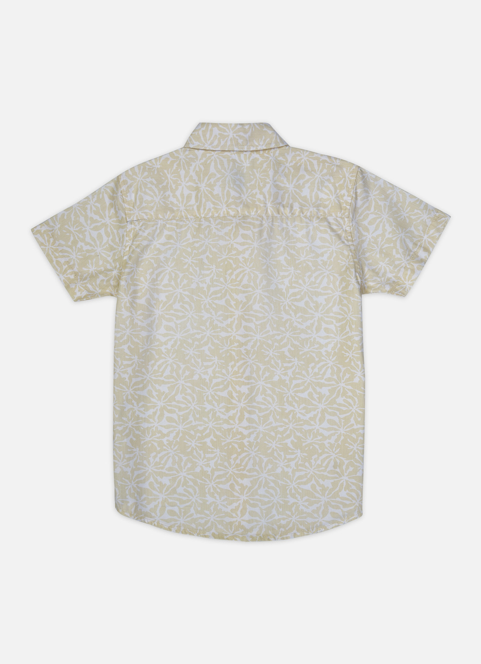Boys Yellow All Over Print Short Sleeve Shirt, , large image number 1