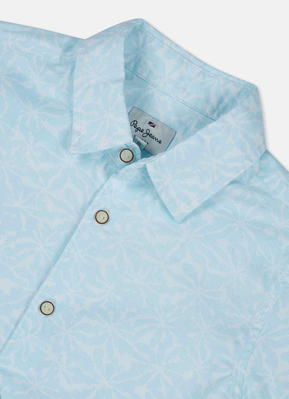 Boys Blue All Over Print Short Sleeve Shirt, , large image number 2