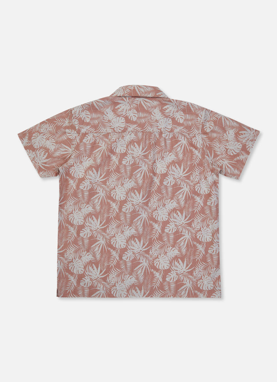 Boys Peach Resort Collar Short Sleeve Shirt, , large image number 1