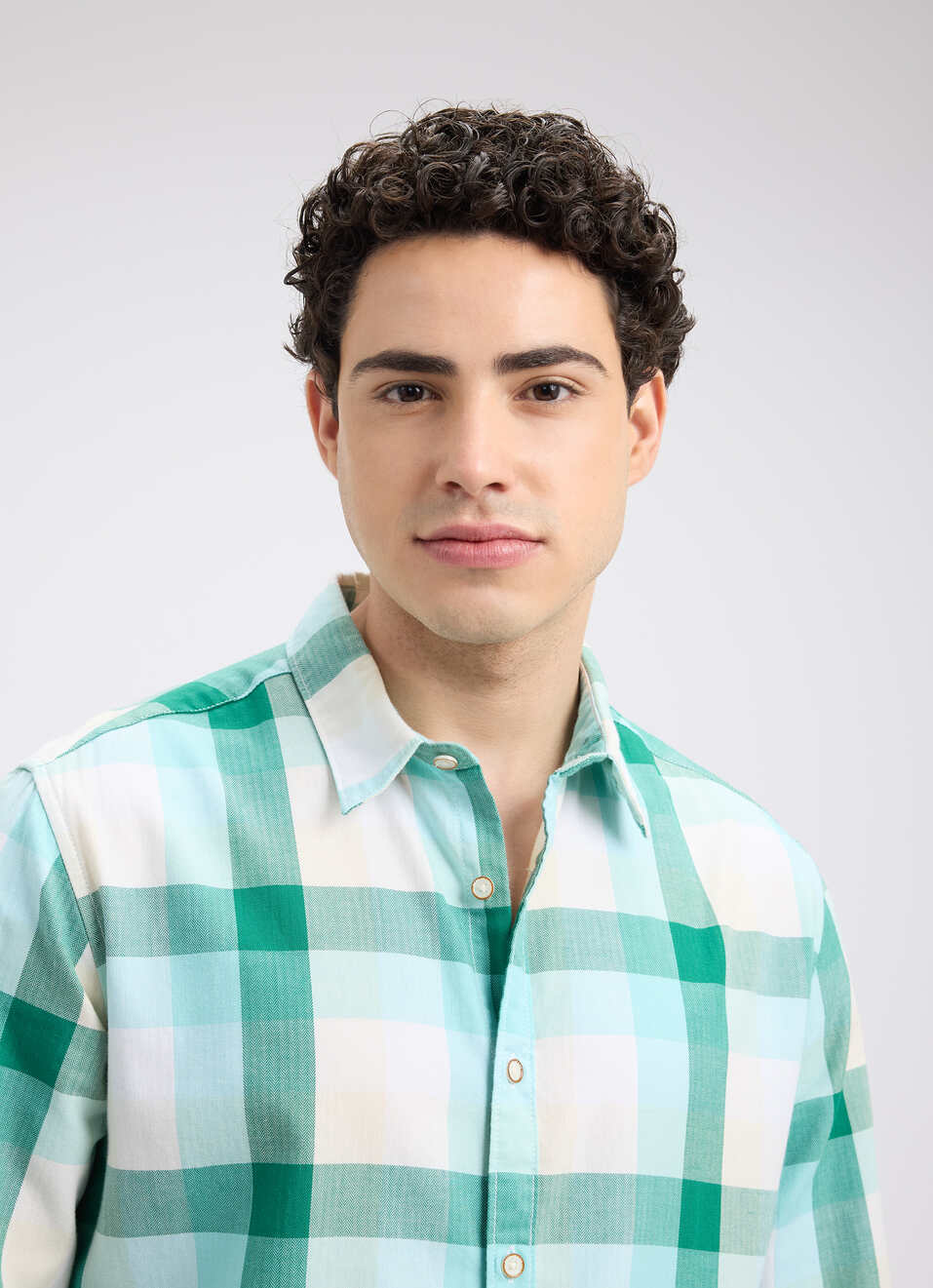 Men Blue Check Full Sleeve Shirt, , large image number 4