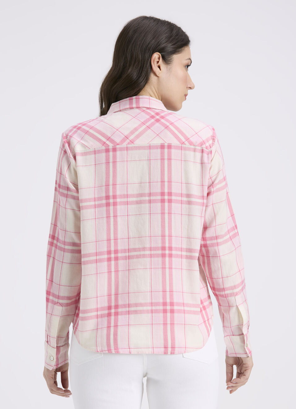 Women Fuchsia Check Full Sleeve Shirt, , large image number 2
