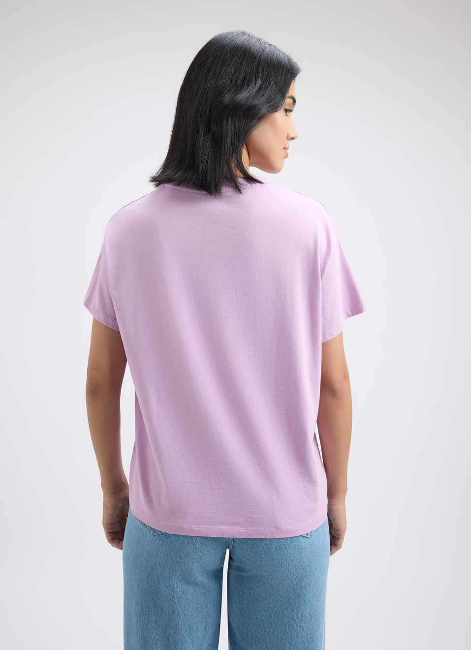 Women Purple Embellished Union Jack Print Short Sleeve T-shirt, , large image number 2