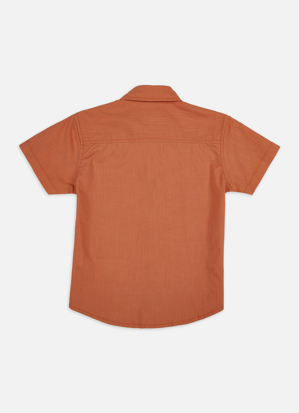 Boys Orange Short Sleeve Oversized Shirt, , large image number 1
