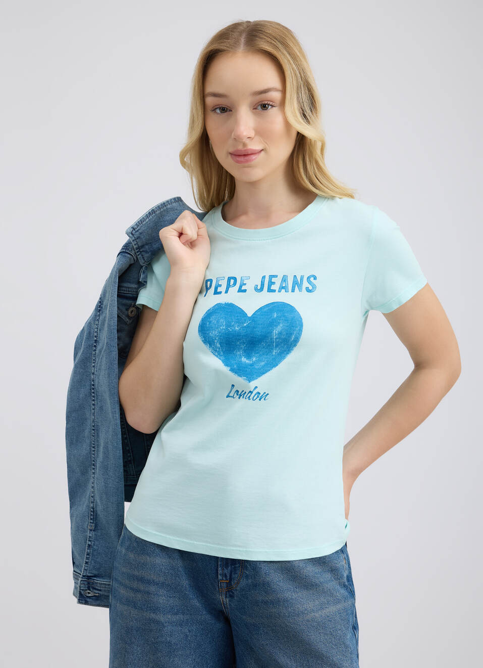 Women Blue Graphic Print Short Sleeve T-shirt, , large image number 0