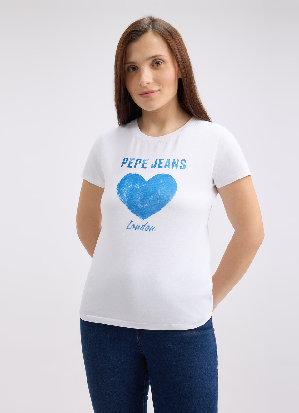 Women White Graphic Print Short Sleeve T-shirt, , large image number 1