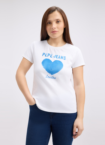 Women White Graphic Print Short Sleeve T-shirt