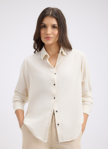 Women Beige Full Sleeve Shirt