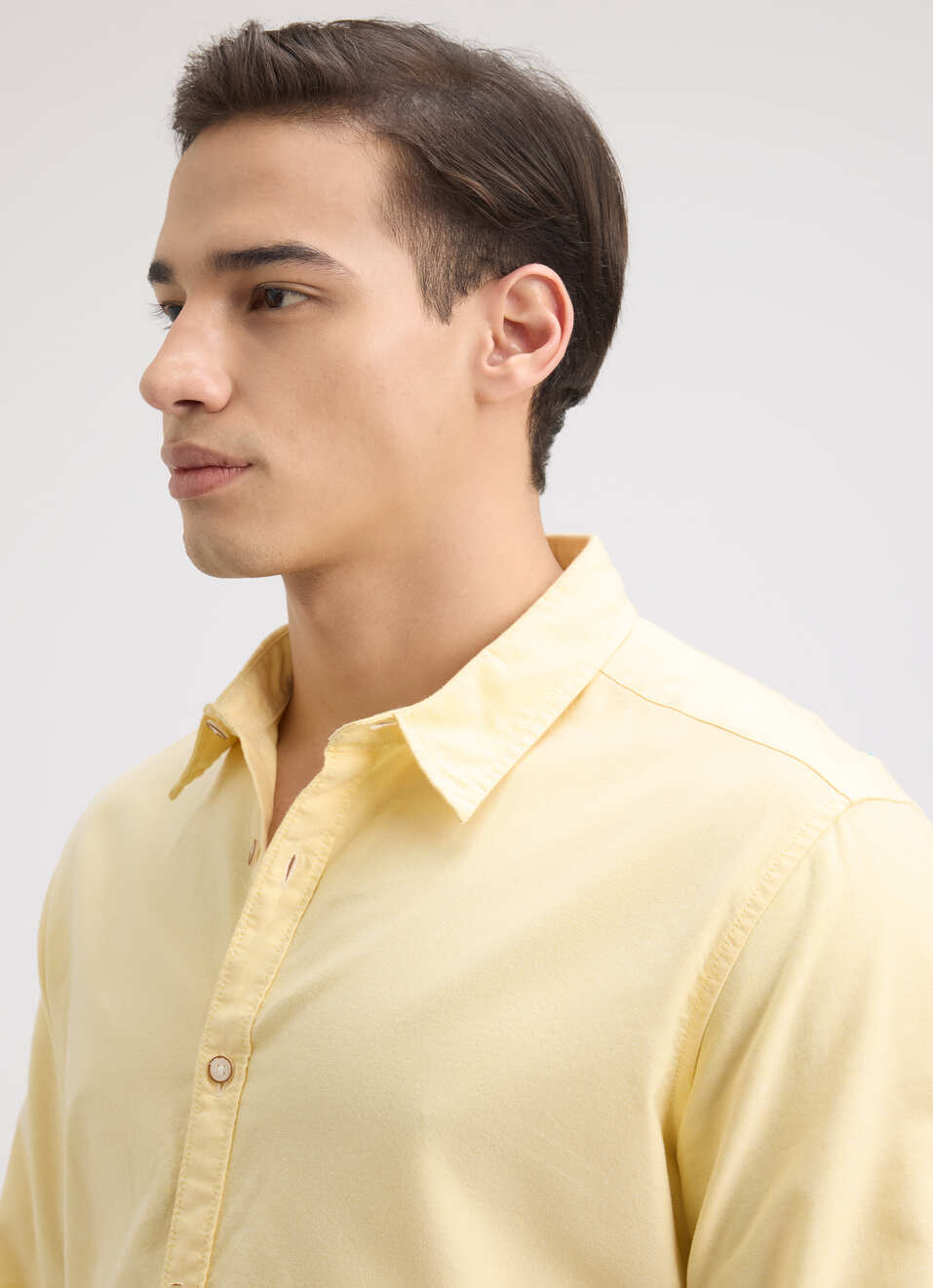 Men Yellow Full Sleeve Shirt, , large image number 4