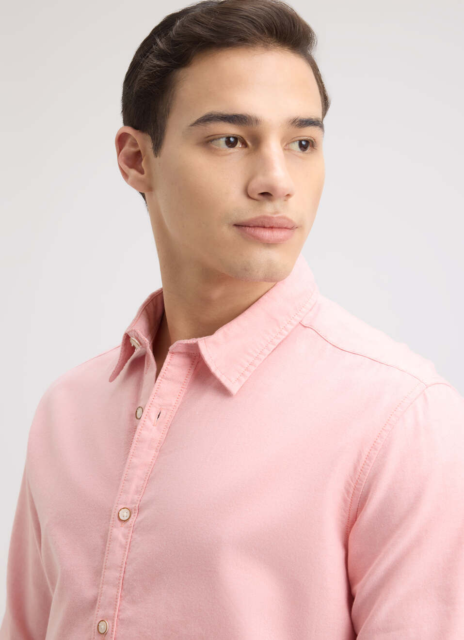 Men Peach Full Sleeve Shirt, , large image number 4