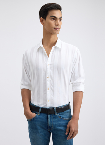 Men White Full Sleeve Shirt