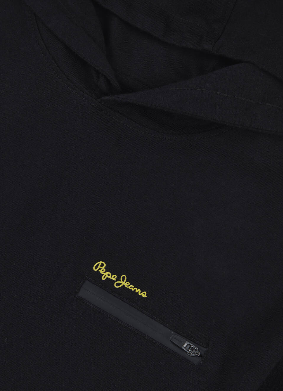 Boys Black Back Print Hooded T-shirt, , large image number 2