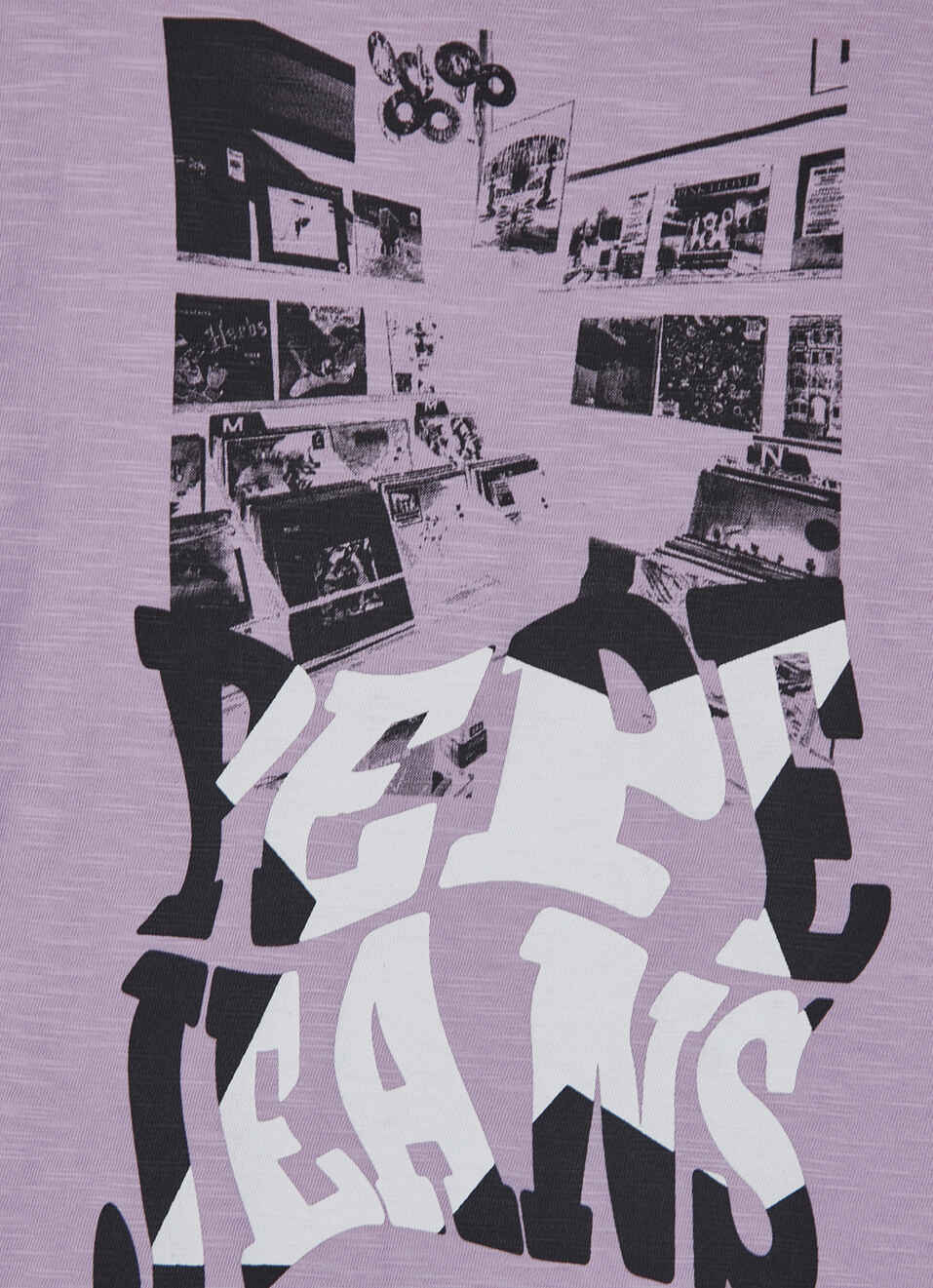 Boys Purple Back Print Short Sleeve T-shirt, , large image number 3