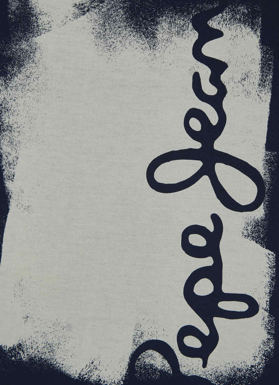 Boys Navy Back Print Short Sleeve T-shirt, , large image number 3