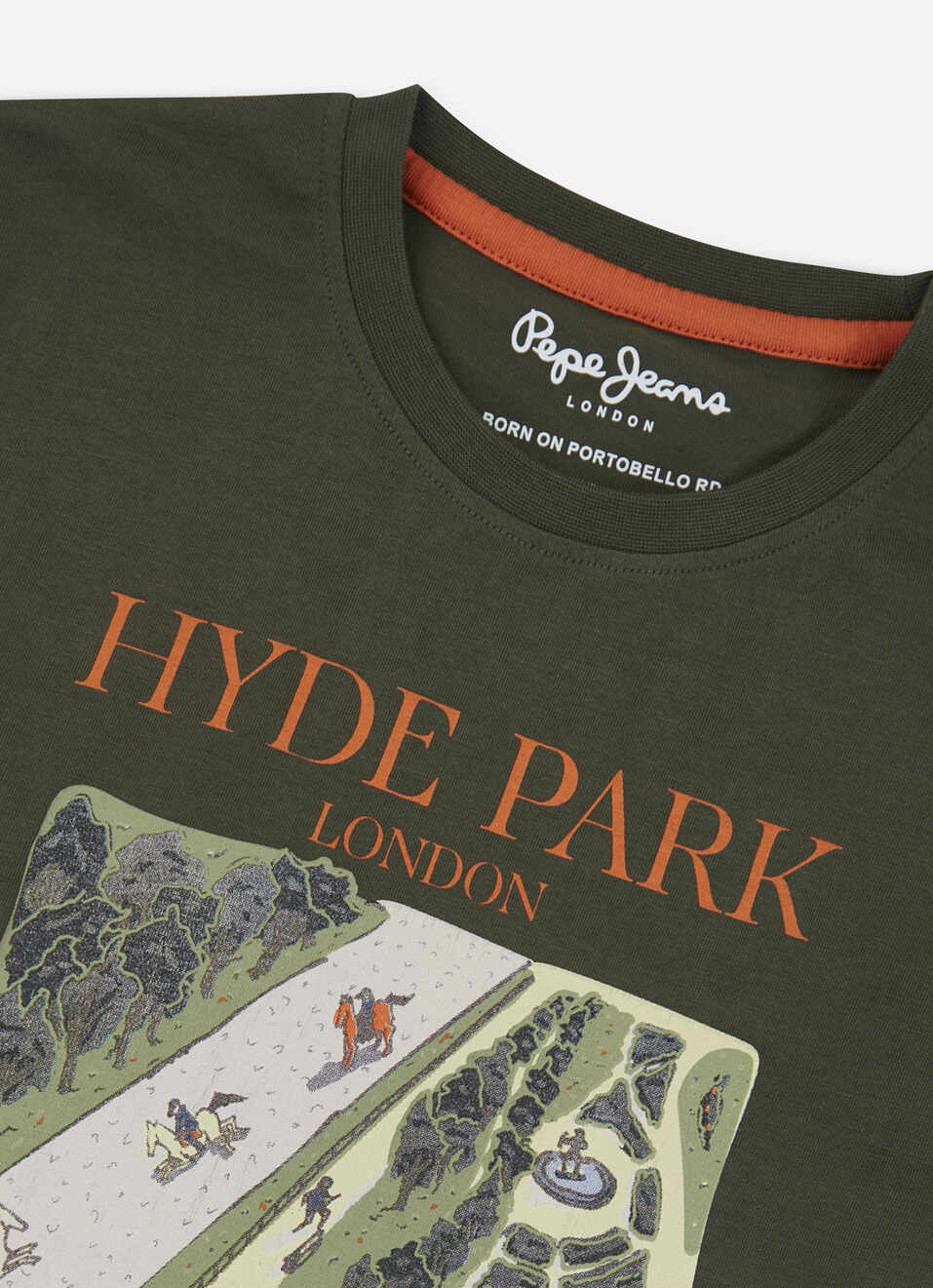 Boys Green Graphic Print Short Sleeve T-shirt, , large image number 2