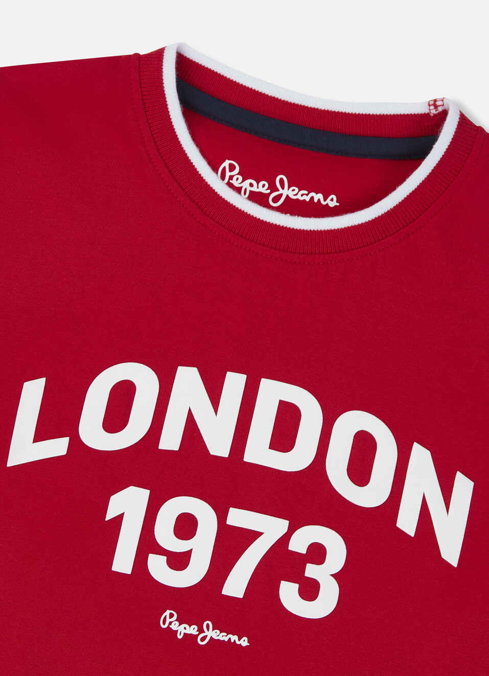 Boys Red Letter Print Short Sleeve T-shirt, , large image number 2