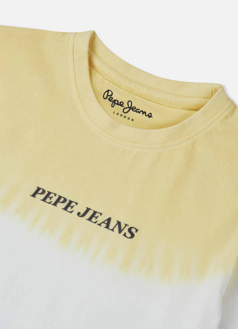 Boys Yellow Short Sleeve Tie Dye T-shirt, , large image number 2