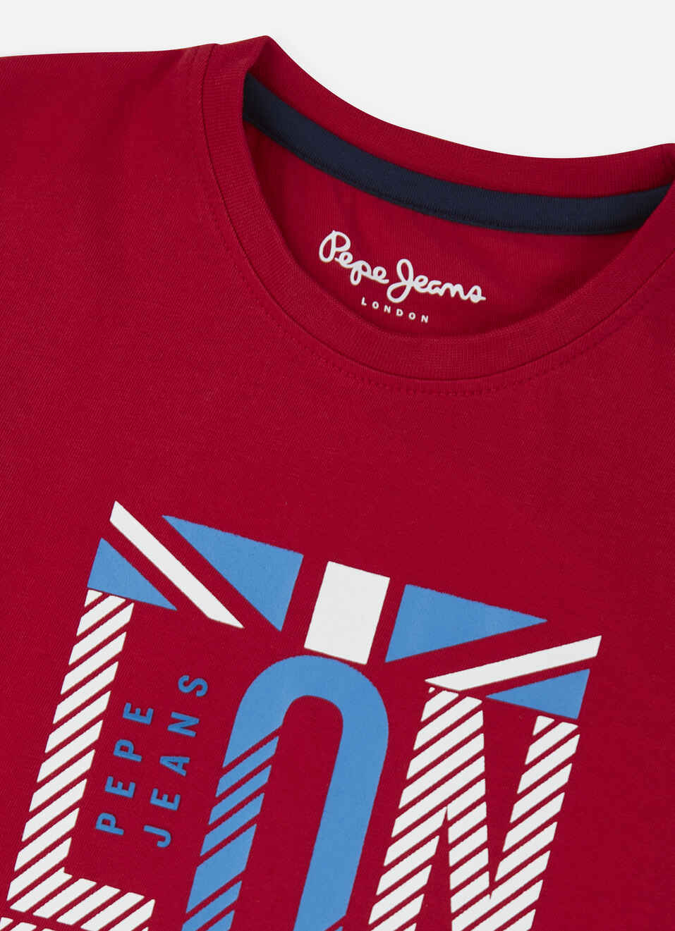 Boys Red Union Jack Print Short Sleeve T-shirt, , large image number 2