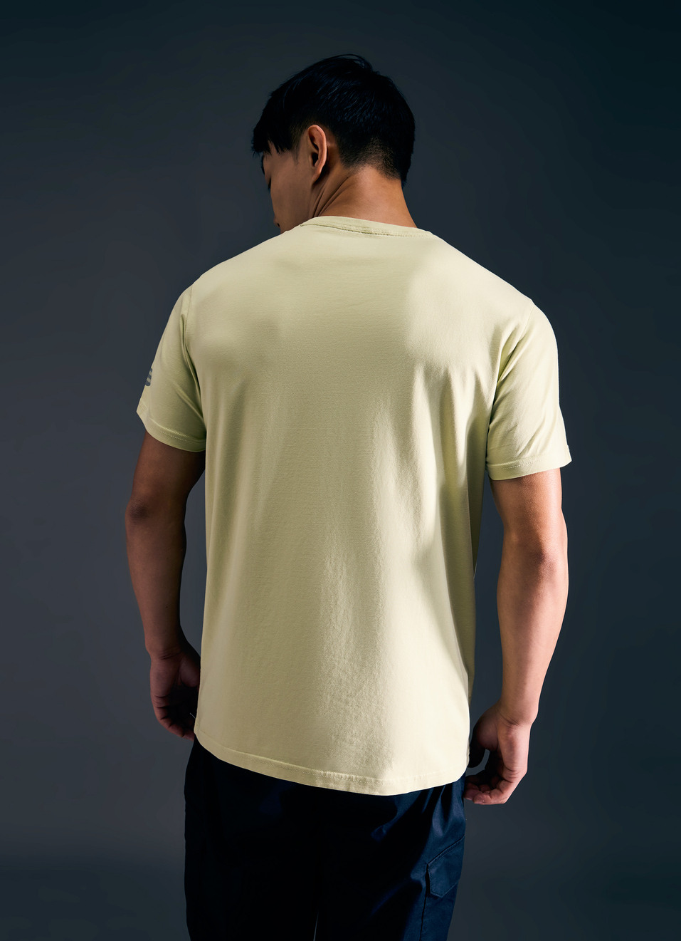 Men Green Graphic Print Short Sleeve Stretch T-shirt, , large image number 1