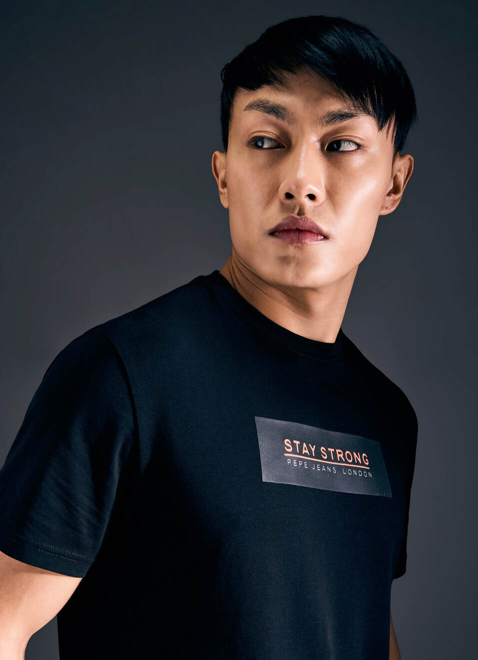 Men Black Graphic Print Short Sleeve Stretch T-shirt, , large image number 4
