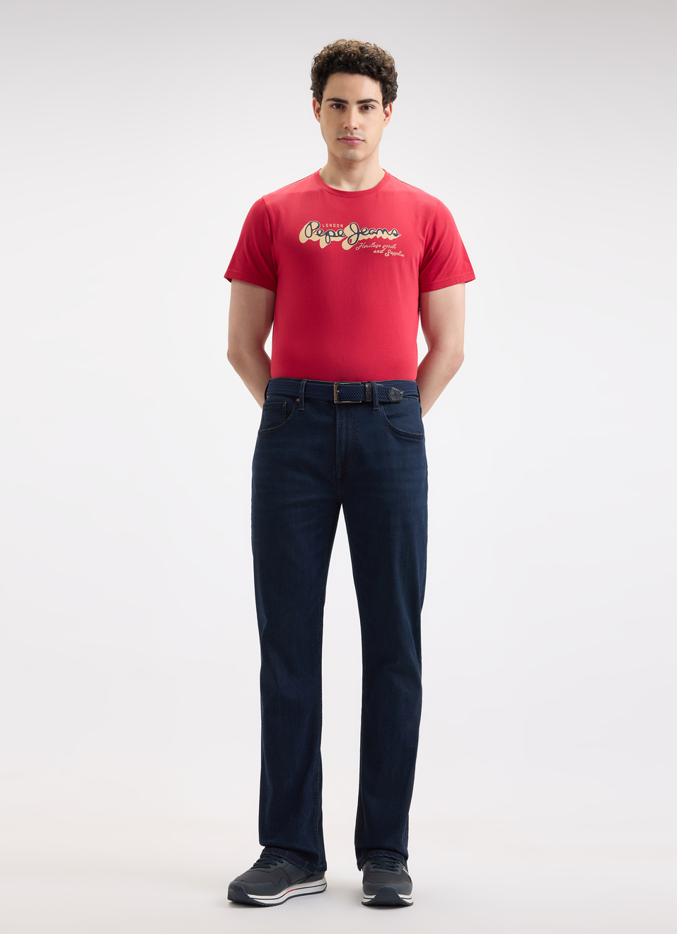 Men Red Graphic Print Short Sleeve T-shirt, , large image number 5