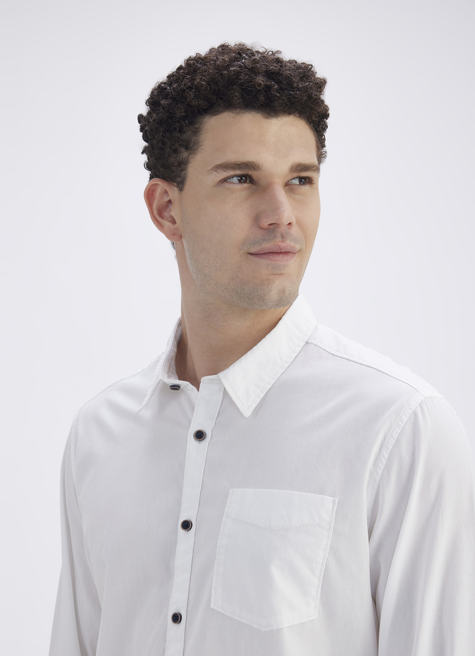 Men White Full Sleeve Shirt, , large image number 4