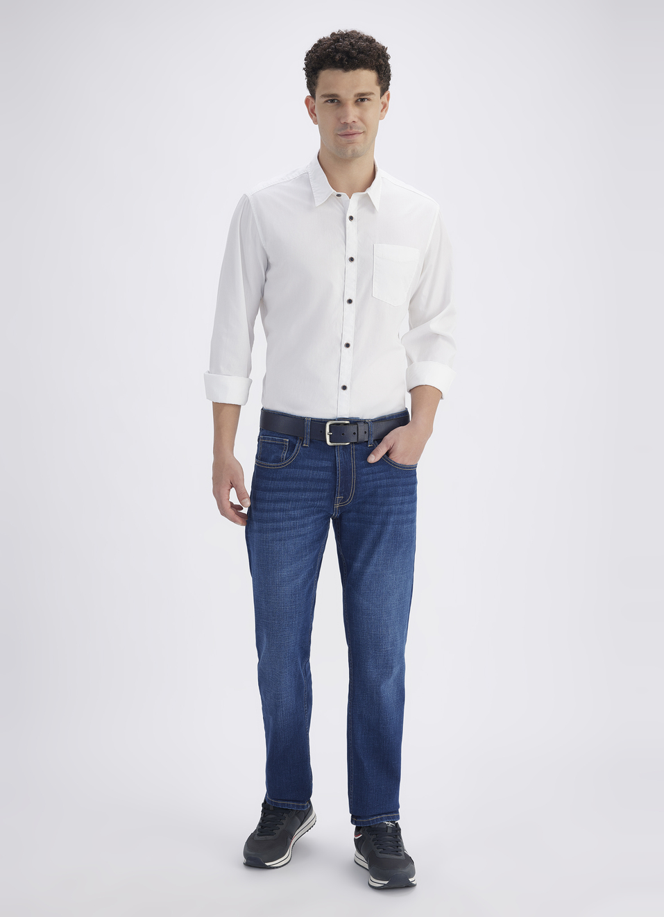 Men White Full Sleeve Shirt, , large image number 5