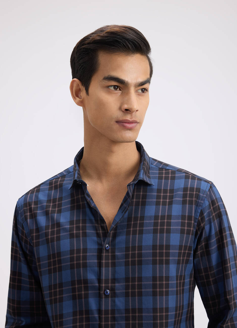 Men Teal Stripe Full Sleeve Shirt, , large image number 4