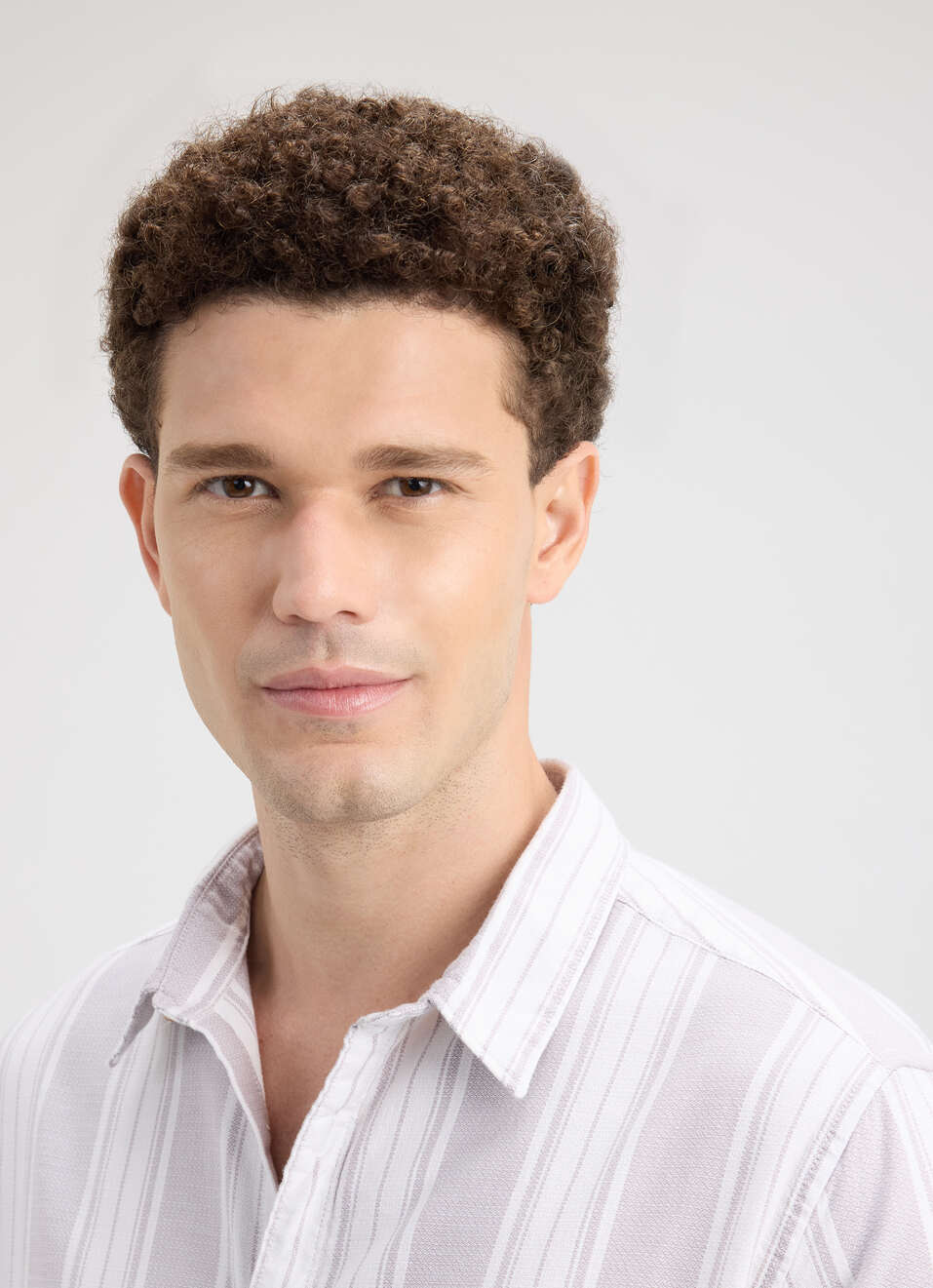 Men Grey Stripe Full Sleeve Shirt, , large image number 4