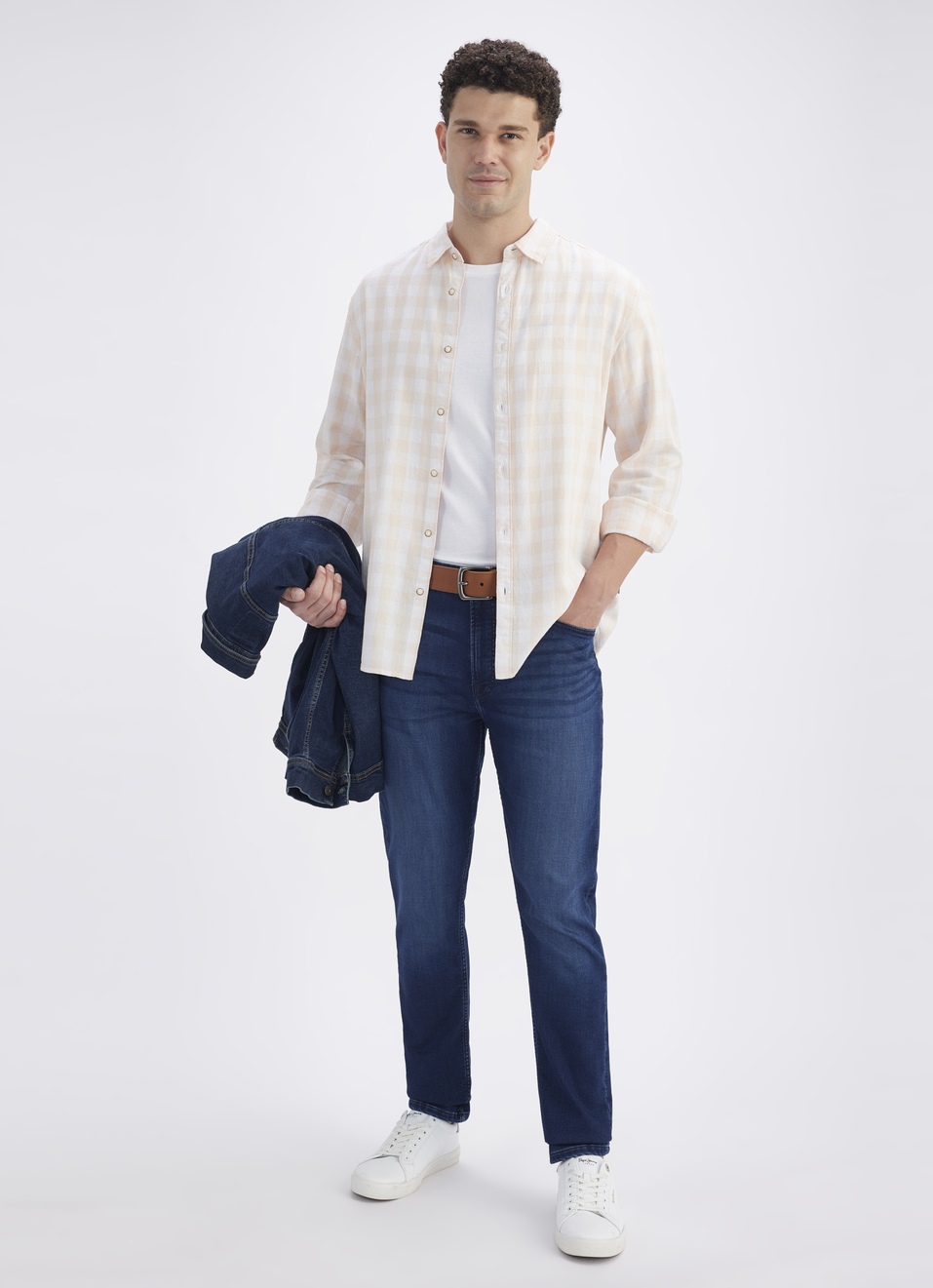 Men Pink Check Full Sleeve Shirt, , large image number 5